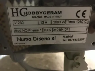 Horno Cerámica y Vidrio Eléctrico HC Hobby Ceram