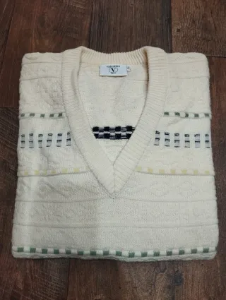 Maglione Valentino Sport V-neck Vintage Anni 70