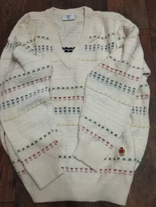 Maglione Valentino Sport V-neck Vintage Anni 70