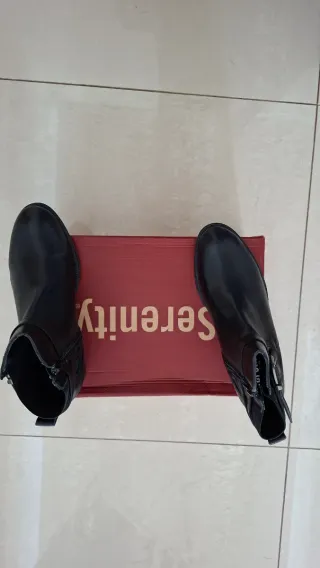 Botas pretas pele Serenity 38