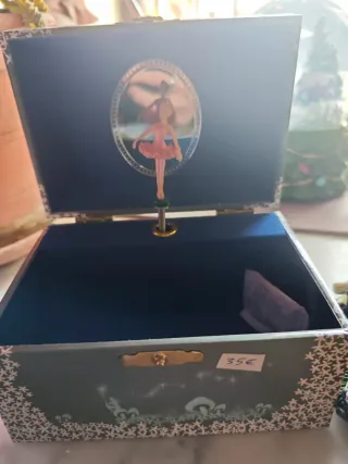 Caja de música joyero bailarina