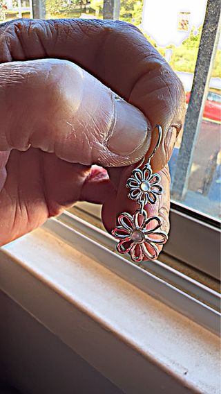 Pendientes Flores Plata Ley 925