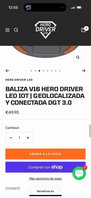 Baliza V16 Hero Driver LED