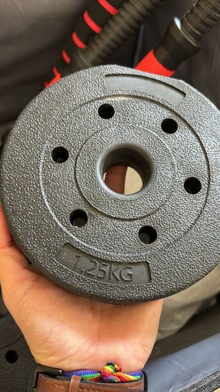 Kit Mancuernas y Barra con Pesas