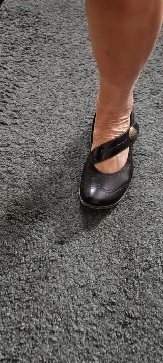 Ballerina Mary Jane Gingers Marrone Tg 38