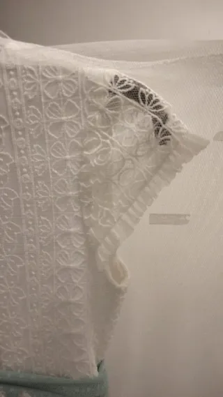 Vestido Comunión Coconut Blanco y Turquesa + compl