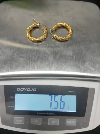 Aros de Oro 18k Torcidos