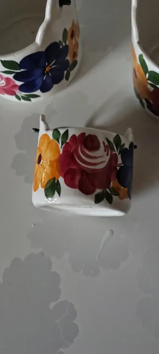 Set 3 Cestini Friuli Ceramiche Fiori