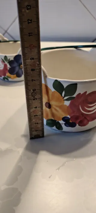 Set 3 Cestini Friuli Ceramiche Fiori