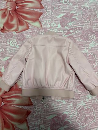 Giacca bomber rosa bimba