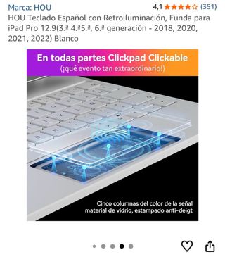 Teclado din abrir HOU Negro Retroiluminado LED