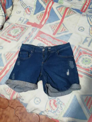 Pantalón corto vaquero mujer