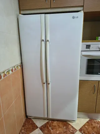 Nevera americana LG blanca