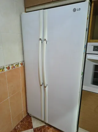 Nevera americana LG blanca