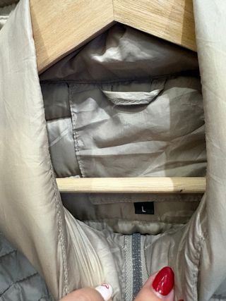 Cazadora acolchada mujer beige Talla L