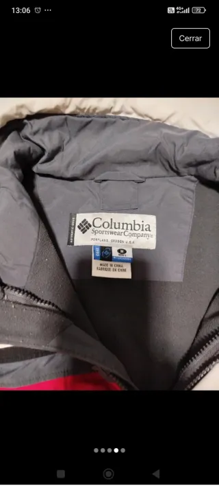 Chaqueta Columbia Talla M Hombre