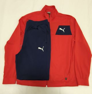 Chándal Puma Talla XL Rojo y Azul