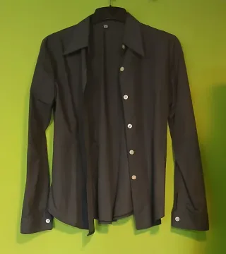 Camisa vintage gris mujer