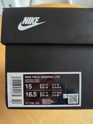 Nike FIELD GENERAL LEATHER blancas Talla 49.5.