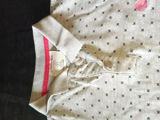 Camiseta Hollister Talla S Beige