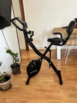 Bicicleta Estática Plegable + Cintas Resistencia