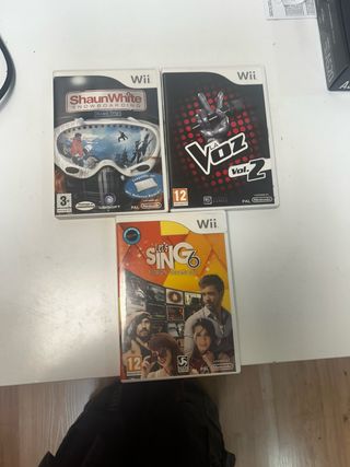 Pack 3 Juegos Wii: Shaun White, La Voz, Let's Sing
