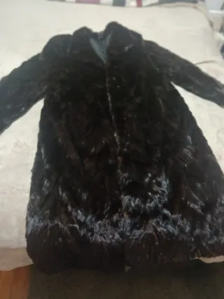 Abrigo de piel marrón Dasco