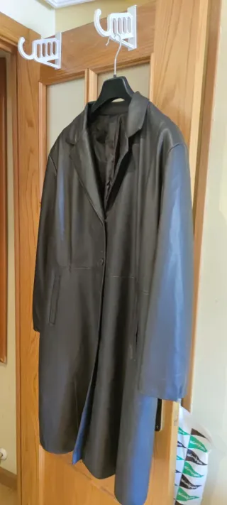 Abrigo Piel Marrón Talla L-XL
