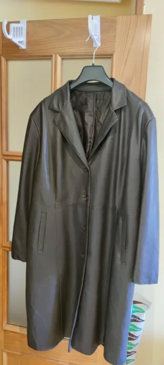 Abrigo Piel Marrón Talla L-XL