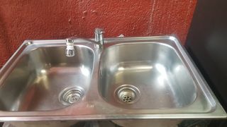 Fregadero doble acero inoxidable