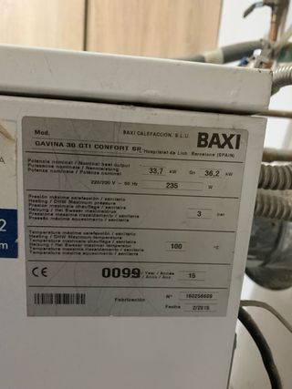 Caldaia Baxi Gavina Gasolio con serbatoio