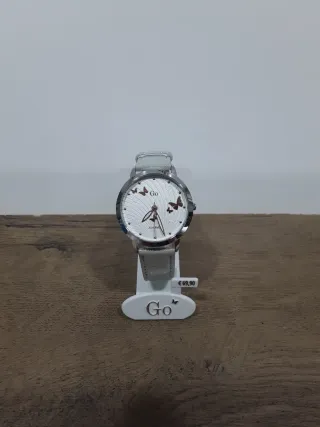Reloj GO Mujer Blanco y Plateado