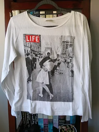 Camiseta Springfield Blanca Talla L