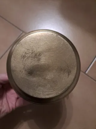 Ciotolina ottone vintage con manici