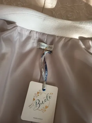 Cappotto donna lungo panna