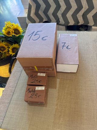 Lote 4 Cajas Bronce 15€, 7€, 2x2.5€