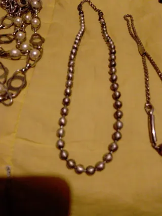 Lote bisutería antigua collares y pulseras