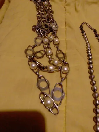 Lote bisutería antigua collares y pulseras