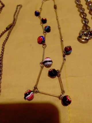 Lote bisutería antigua collares y pulseras