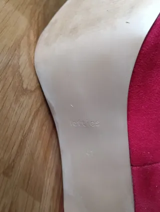 Zapatos tacón rojos Lefties Talla 41