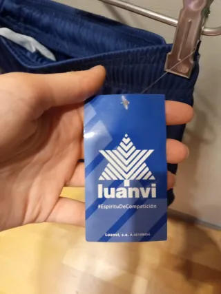 Pantalón corto Luanvi azul