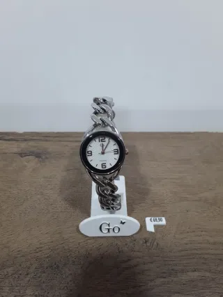 Reloj Go Mujer Plata y Blanco