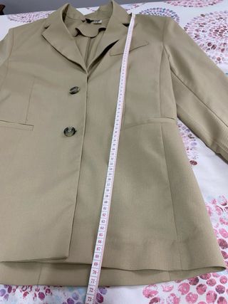 Blazer oversize beige