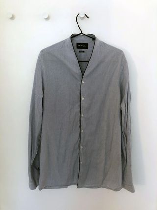 Camisa The Kooples Rayas Azul y Blanco talla L