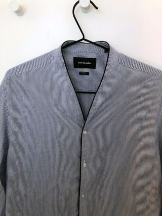 Camisa The Kooples Rayas Azul y Blanco talla L