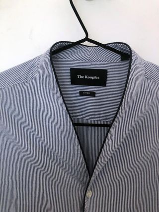 Camisa The Kooples Rayas Azul y Blanco talla L