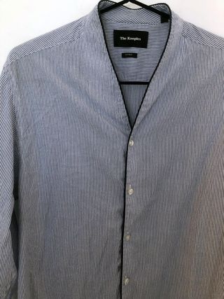 Camisa The Kooples Rayas Azul y Blanco talla L