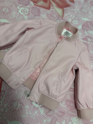 Completo Bimba Giacca Rosa e Vestito Tweed