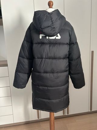 Piumino lungo nero FILA taglia S