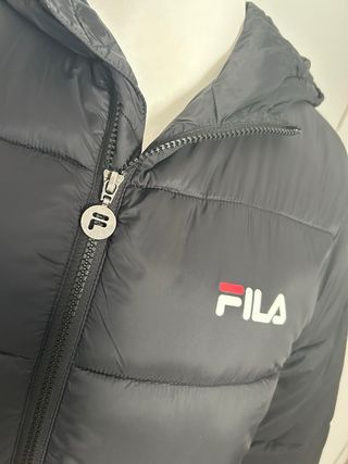 Piumino lungo nero FILA taglia S